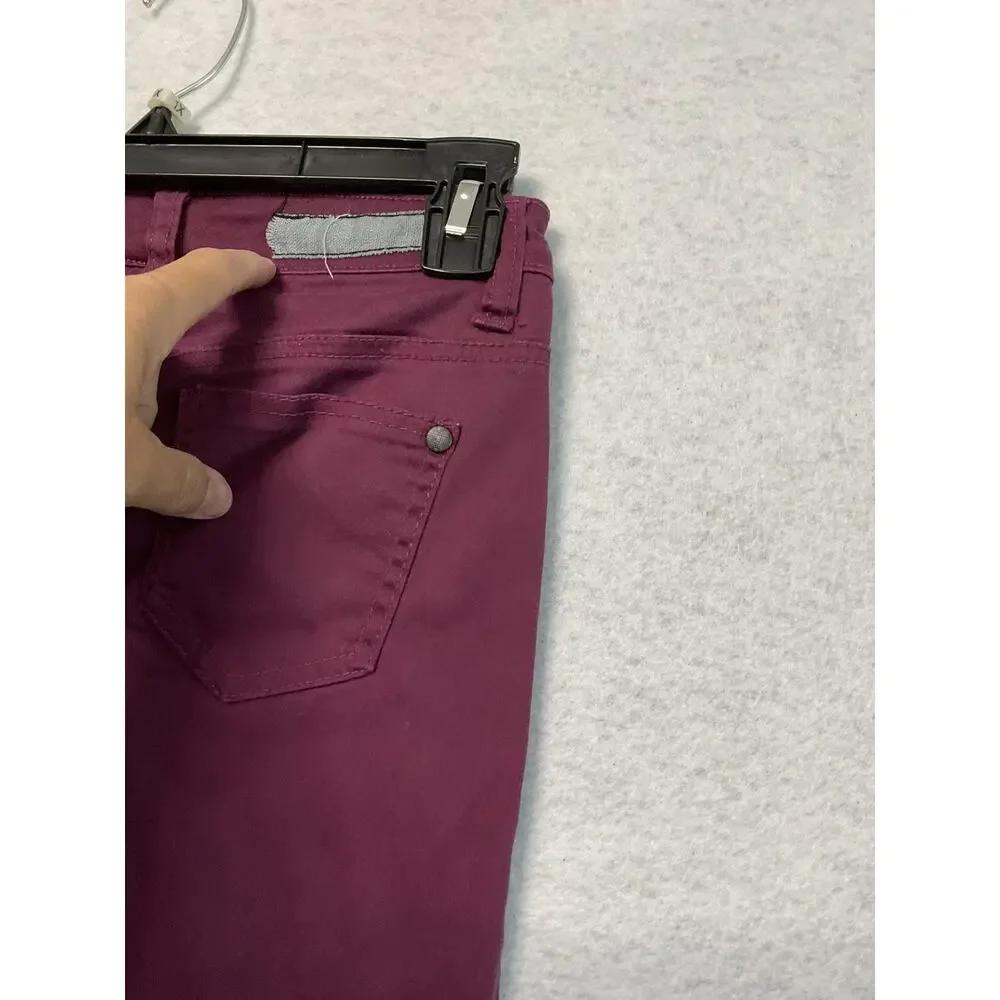 Celebrity Pink Silent Disco Jeans Womens 3 Burgundy Wine‎ Skinny Stretch Juniors